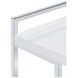 Dani White High Gloss And Chrome Snack Table