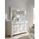 Aegean White 12 Drawer Triple Dresser