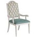 Corsica Green 26" Upholstered Arm Chair with Nailhead Trim