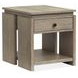 Conrad Stone Harbor Gray Rectangular End Table