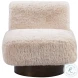 Amaya Neutral Sandy Beige Swivel Accent Chair