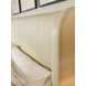 Summerland Beige Leather Upholstered King Panel Bed