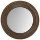 Elana Brown Round Wall Mirror