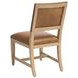 Colburn Brown Leather Upholstered Side Chair with Nailhead Trim