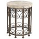 Lowery Brown Round Accent Table