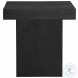 Padula Matte Black Large End Table