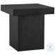 Padula Matte Black Large End Table