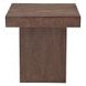 Padula Dark Brown Mango Square Large End Table
