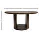 Lozano Warm Walnut Brown 59" Round Dining Table