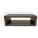 Lozano Warm Walnut Brown Rectangular Coffee Table