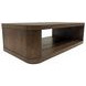 Lozano Warm Walnut Brown Rectangular Coffee Table