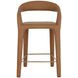 Avenlee Milliken Cognac Upholstered Counter Height Stool