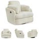 Tie Breaker Ivory Swivel Glider Recliner