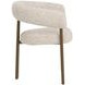 Nova Noah Ecru Performance Fabric Dining Arm Chair
