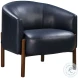 Higgins Navy Blue Performance Fabric Accent Chair