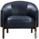 Higgins Navy Blue Performance Fabric Accent Chair
