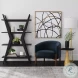 Higgins Navy Blue Performance Fabric Accent Chair