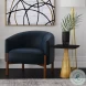 Higgins Navy Blue Performance Fabric Accent Chair