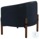 Higgins Navy Blue Performance Fabric Accent Chair