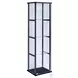 Cyclamen Black And Clear Small Curio Cabinet