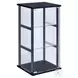 Cyclamen Black And Clear Curio Cabinet