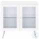 Nieta White High Gloss 2 Tier Accent Cabinet