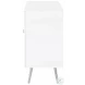 Nieta White High Gloss 2 Tier Accent Cabinet