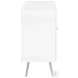Nieta White High Gloss 2 Tier Accent Cabinet