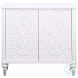 Cardella Distressed White Accent Cabinet