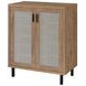 Teller Natural Oak 2 Door Shoe Storage Cabinet