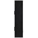 Riva Black 4 Door Accent Cabinet with LED Light