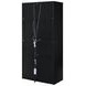 Riva Black 4 Door Accent Cabinet with LED Light
