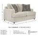 Soletren Stone Loveseat