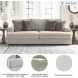 Soletren Stone 96" Sofa