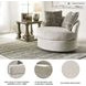 Soletren Stone Swivel Accent Chair
