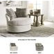 Soletren Stone Swivel Accent Chair