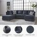 Albar Place Cobalt 2 Piece Sectional with LAF Chaise