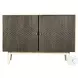 Ixora White Washed And Black Accent Cabinet