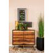 Zara Black Walnut And Gold 2 Door Accent Cabinet