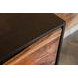 Zara Black Walnut And Gold 2 Drawer Accent Cabinet