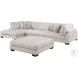 Tinley Beige 4 Piece RAF Modular Sectional with Ottoman