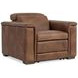 Lioni Brown Upholstered Power Motion Chair with USB Charging