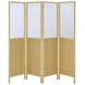 Mattison Natural 4 Panel Room Divider