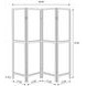 Mattison Natural 4 Panel Room Divider
