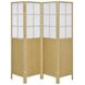 Edwards Natural 4 Panel Room Divider
