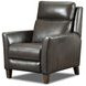 Fairchild Chocolate Leather Swivel Glider Power Recliner with USB Charging
