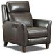 Fairchild Chocolate Leather Swivel Glider Power Recliner with USB Charging