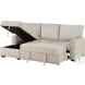Gallatin Beige And Light Gray 2 Piece LAF Sectional