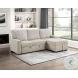 Gallatin Beige And Light Gray 2 Piece RAF Sectional