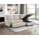 Gallatin Beige And Light Gray 2 Piece RAF Sectional